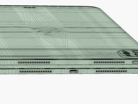 Apple iPad Pro M4 11-inch Silver 3D Model