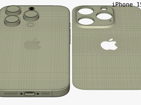 Apple iPhone 15 And 15 Plus And 15 Pro And 15 Pro Max Modelo 3D
