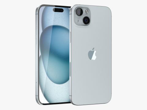 IPhone 15 Blue 3D Model