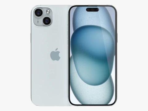 IPhone 15 Blue 3D Model