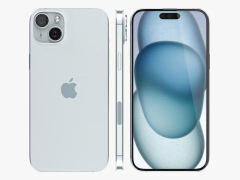 IPhone 15 Blue 3D Модель