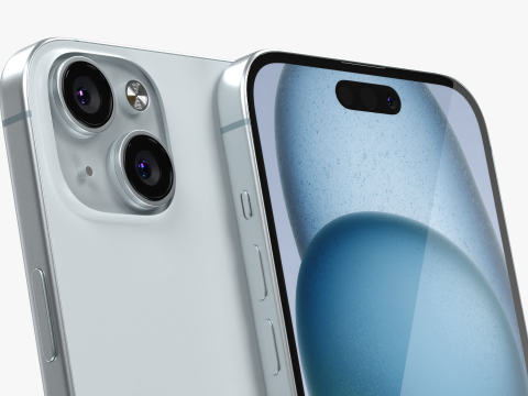 IPhone 15 Blue 3D Модель