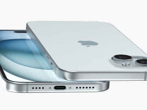 IPhone 15 Blue 3D Модель
