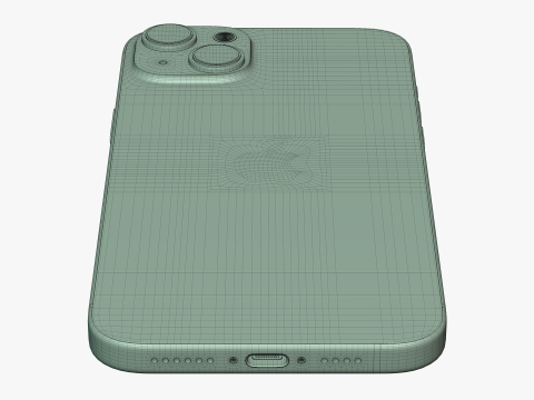 IPhone 15 Blue 3D Модель