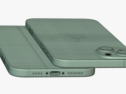 IPhone 15 Blue 3D Модель