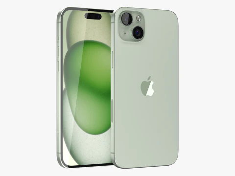 iPhone 15 Plus Yeşil 3D Model