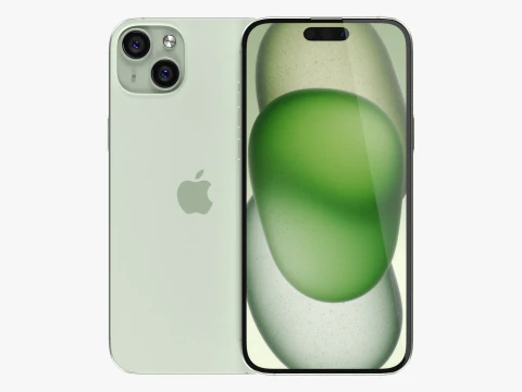 IPhone 15 Plus Verde Modelo 3D