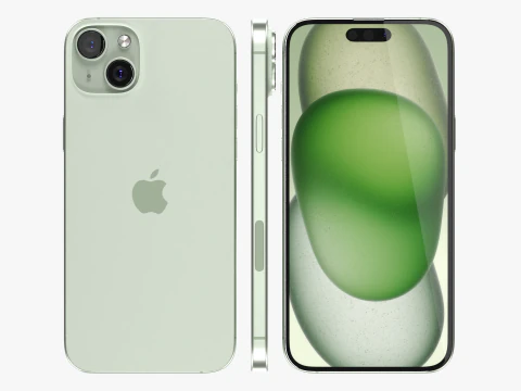 IPhone 15 Plus Verde Modelo 3D