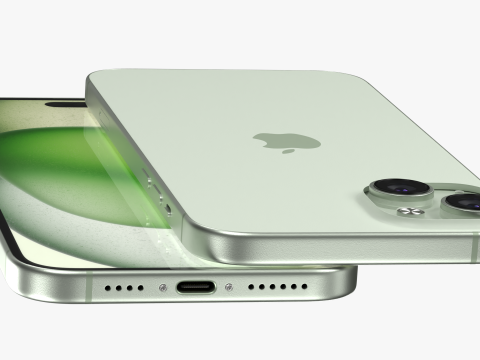 IPhone 15 Plus Green Model 3D