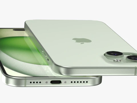 IPhone 15 Plus Verde Modelo 3D