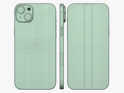 IPhone 15 Plus Verde Modelo 3D