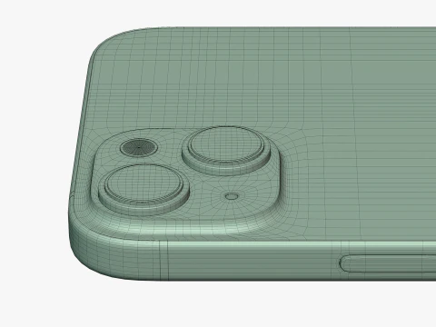 IPhone 15 Plus Verde Modelo 3D