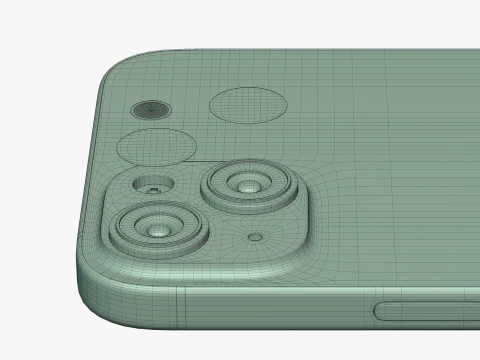 IPhone 15 Plus Verde Modelo 3D