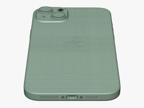 IPhone 15 Plus Verde Modelo 3D