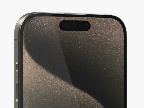 IPhone 15 Pro Natural Titanium Modello 3D