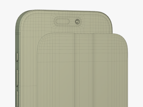 IPhone 15 Pro Natural Titanium Modello 3D
