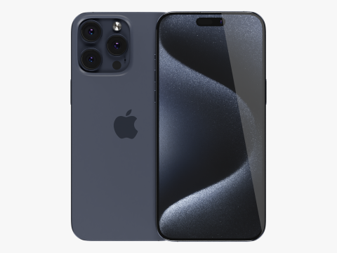 IPhone 15 Pro Max Natural Titanium 3D Model