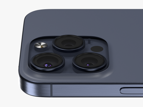 IPhone 15 Pro Max Natural Titanium 3D Model