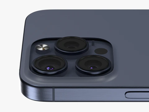 IPhone 15 Pro Max Natural Titanium 3D Model