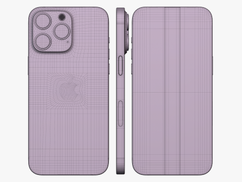 IPhone 15 Pro Max Natural Titanium 3D Model
