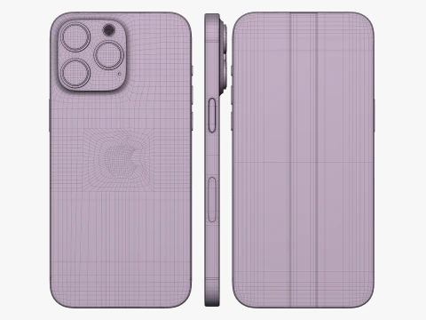 IPhone 15 Pro Max Natural Titanium 3D Model