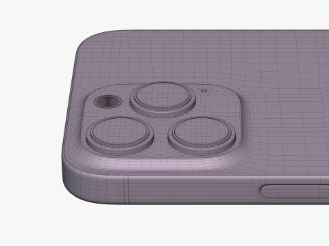 IPhone 15 Pro Max Natural Titanium 3D Model