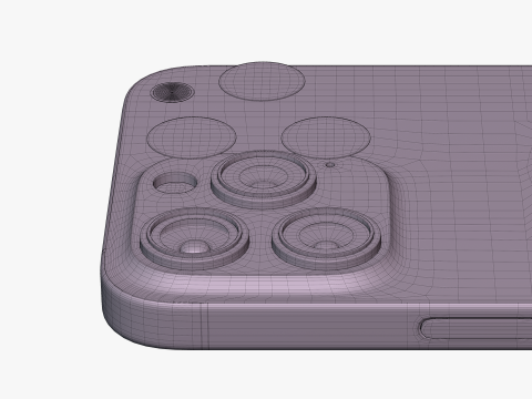 IPhone 15 Pro Max Natural Titanium 3D Model