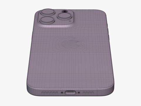 IPhone 15 Pro Max Natural Titanium 3D Model