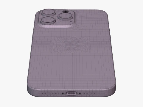 IPhone 15 Pro Max Natural Titanium 3D Model