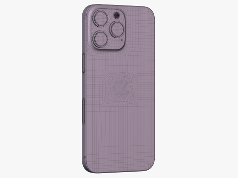 IPhone 15 Pro Max Natural Titanium 3D Model