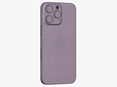 IPhone 15 Pro Max Natural Titanium 3D Model