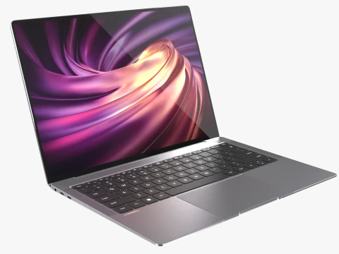 Huawei MateBook X Pro Space Gray 3D Model