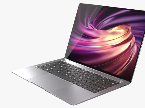 Huawei MateBook X Pro Space Gray 3D Model