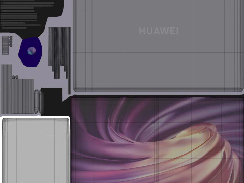 Huawei MateBook X Pro Space Gray 3D Model