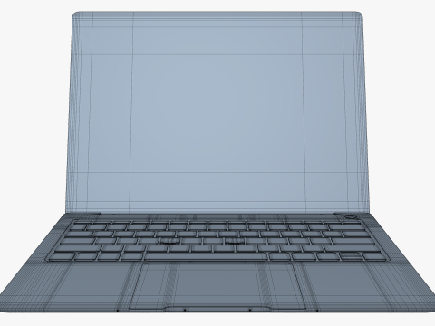 Huawei MateBook X Pro Space Gray Modello 3D