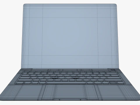 Huawei MateBook X Pro Space Gray 3D Model