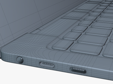 Huawei MateBook X Pro Space Gray Modello 3D