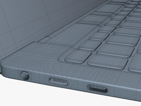 Huawei MateBook X Pro Space Gray 3D Model