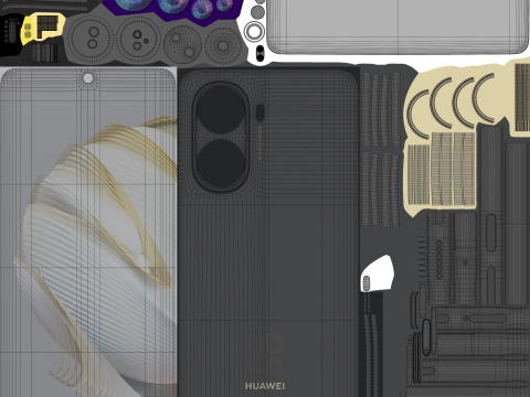 Huawei Nova 10 SE Black 3D 模型