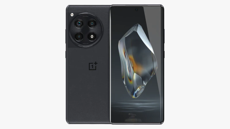 OnePlus 12R Black 3D Model .c4d .max .obj .3ds .fbx .stl .blend 