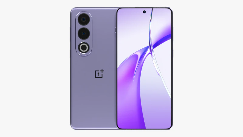OnePlus Ace 3V Purple 3D Model .c4d .max .obj .3ds .fbx .stl .blend