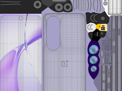 OnePlus Ace 3V Purple Model 3D