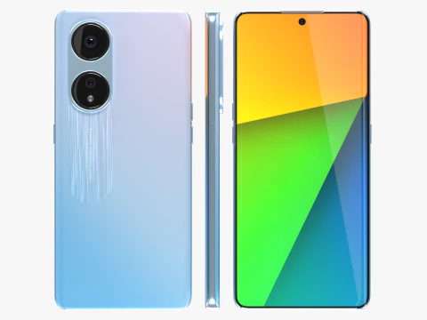 OPPO A1 Pro Blue 3D Model
