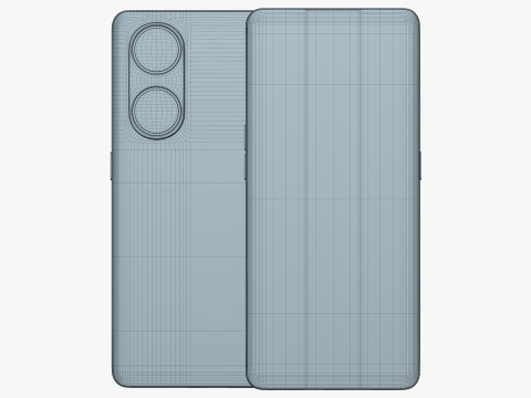 OPPO A1 Pro Blue 3D Модель