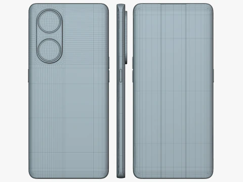OPPO A1 Pro Blue 3D Model