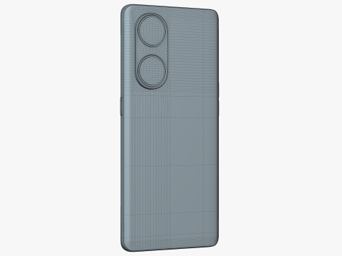 OPPO A1 Pro Blue 3D Модель