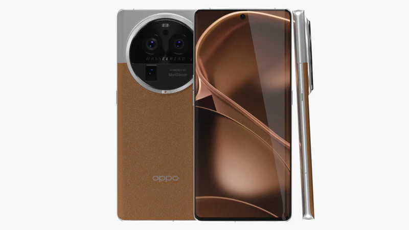 OPPO Find X6 Pro Brown 3D Model .c4d .max .obj .3ds .fbx .stl .blend 