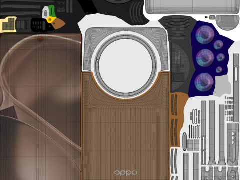 OPPO Find X6 Pro Brown 3D Model