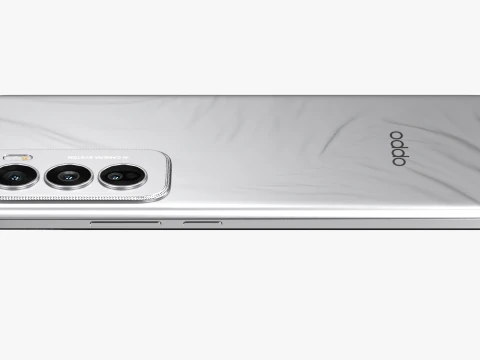 OPPO Reno 12 Astro Silver 3D Model