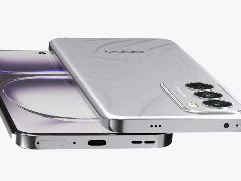 OPPO Reno 12 Astro Silver 3D Model
